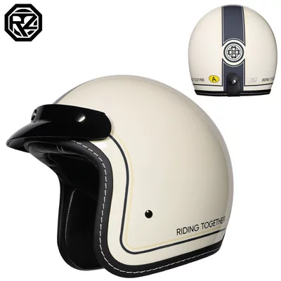 Motosiklet kaskı (dəbilqə) — Helmet, Motorbike Helmet, Suitable for All Seasons - ivory-white-grey-floral-special-offer-m