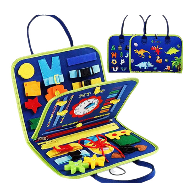Tablero de aprendizaje de fieltro para niños, juguete para niños pequeños, libro de ejercicios, capacidad de aprendizaje, tablero de vestir, rompecabezas