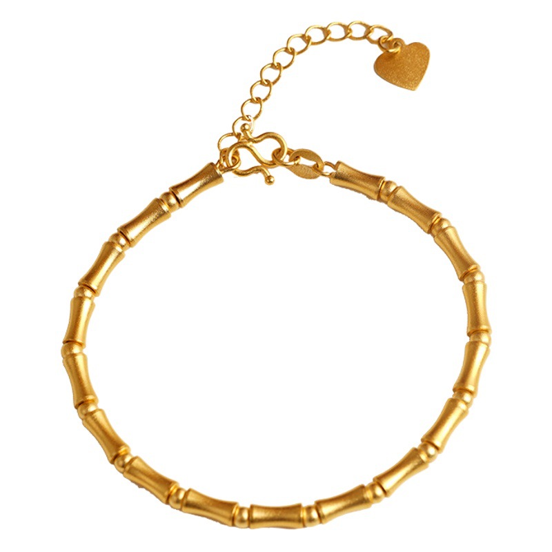 Nuevo diseño brillante pulsera de bambú esmerilado pulsera de gran altura joyería de las mujeres regalo de una sola pieza de entrega