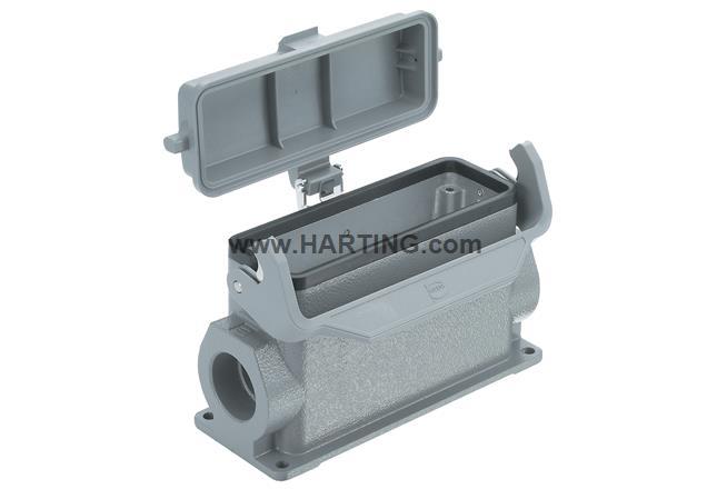 HARTING浩亭 09300240255 单扣表面安装带防尘盖PG21出线孔底座