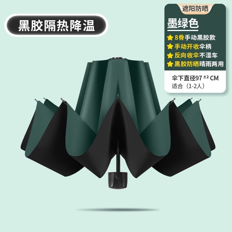 手动大号折叠雨伞加厚加大超强抗风质量好便宜晴雨两用定制摆摊伞|undefined