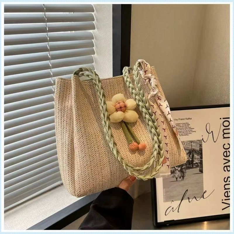 Новая горячая продажа сумка женская новая тканая сумка на плечо пляжная сумка для отдыха