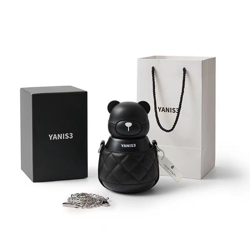 Yanis3注文価格変更可可兎可熊316ステンレス保温カップかわいい少女心大腹カップジェーン|undefined
