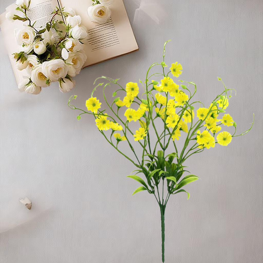 Flores de simulación manzanilla pequeña margarita fresca boda decoración del hogar ingeniería de decoración floral props de disparo al por mayor