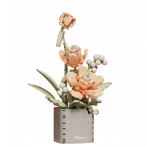 Beledi 21222 In the Name of Flower Building Blocks Bouquet Assembled Educational Toy Girls Gift Birthday Gift Wholesale