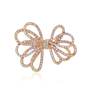 Wholesale New Retro Color Rhinestone Butterfly Brooch Nihaojewelry display picture 12