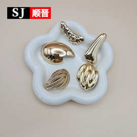 新款合金金属胸前连接扣时尚内衣泳衣装饰扣子异形不规则合金配件