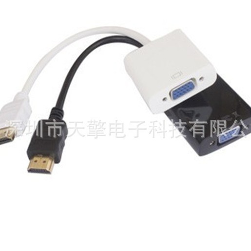 HD HDMI al HDMI del convertidor de VGA al cable del adaptador HD del cable de VGA sin audio image 3