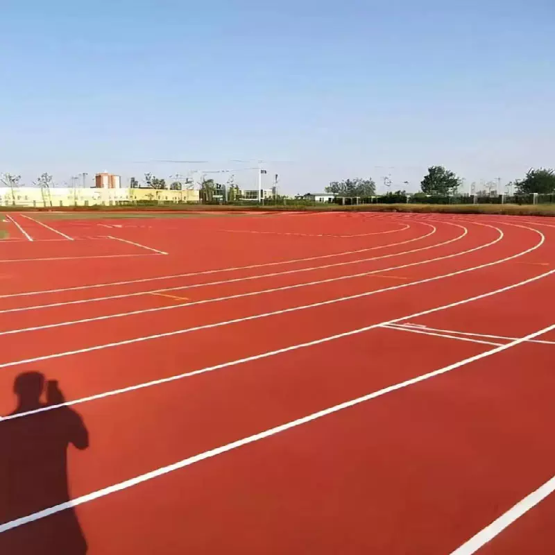 操场塑胶跑道颗粒橡胶地面地坪材料EPDM颗粒混合型塑胶跑道翻新