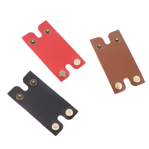 Wholesale razor head protective leather cover anti-scratch razor cover concealed buckle razor cover