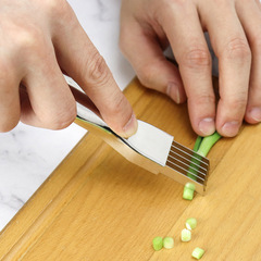 Stainless steel onion knife kitchen gadgets 304 stainless steel onion chopping scraper fine onion chopping knife