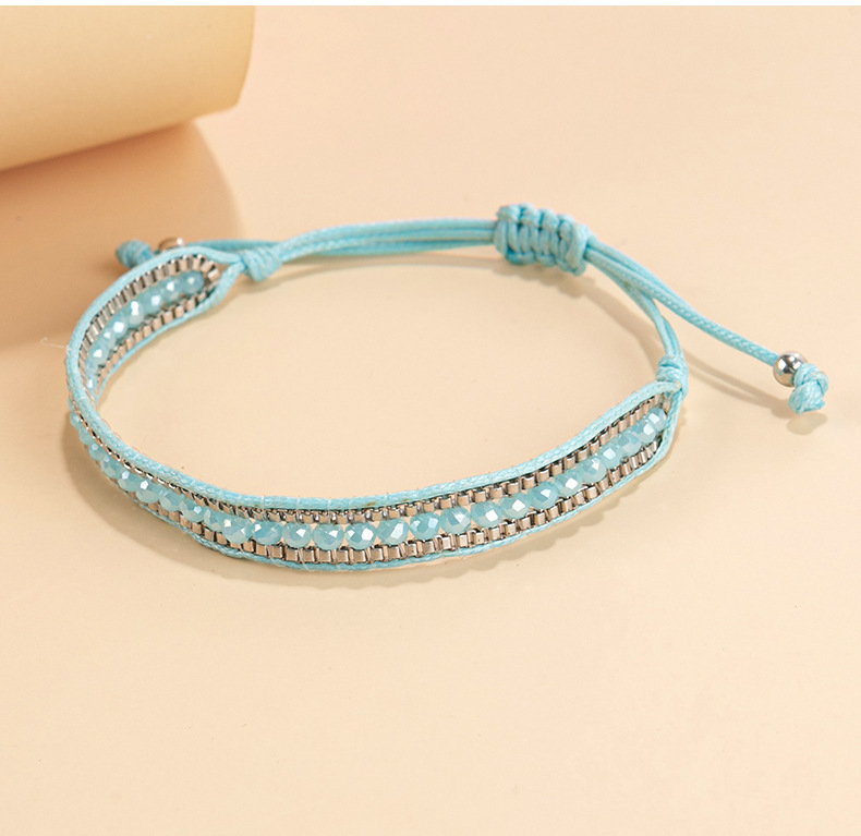 Ethnic Style Round Artificial Crystal Polyester Metal Wholesale Bracelets display picture 3