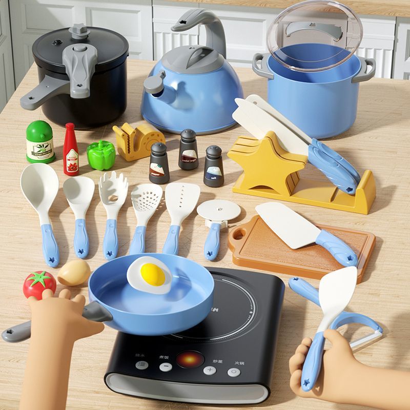 ＄『∫주방 놀이용 인덕션 레인지 - 블루 - 인기 상품 재입고!