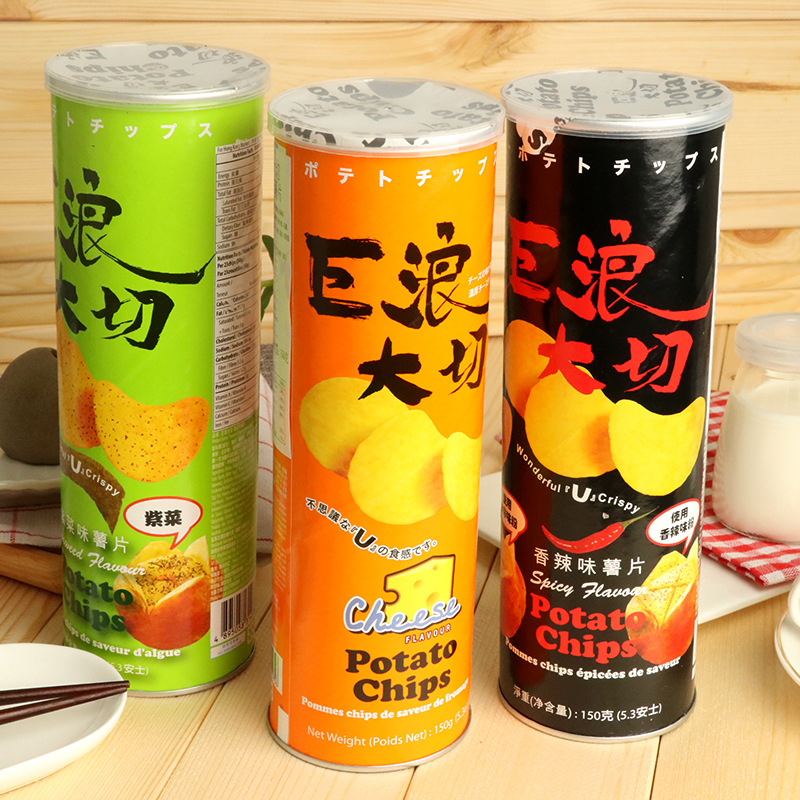 马来西亚EDO巨浪大切薯片马铃薯薯片办公室膨化休闲零食450g*14罐-阿里巴巴