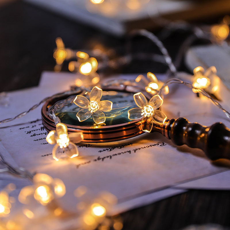 LED al aire libre acampamiento estrella luz de atmósfera pequeña bola dormitorio decoración roja de navidad pequeña luz de color