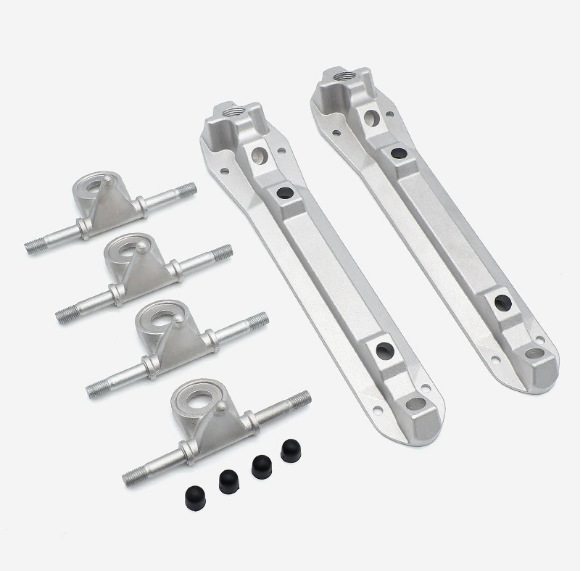 Patines de ruedas de doble fila patines de cuatro ruedas de aleación de aluminio base de patines accesorios rollerskatingbracket