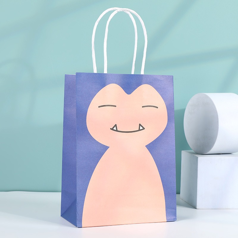 Bolsas de regalo de cumpleaños, bolsas de cartón cartón, bolsas de embalaje para llevar, bolsas de embalaje de regalo de fiesta para niños, bolsas de mano