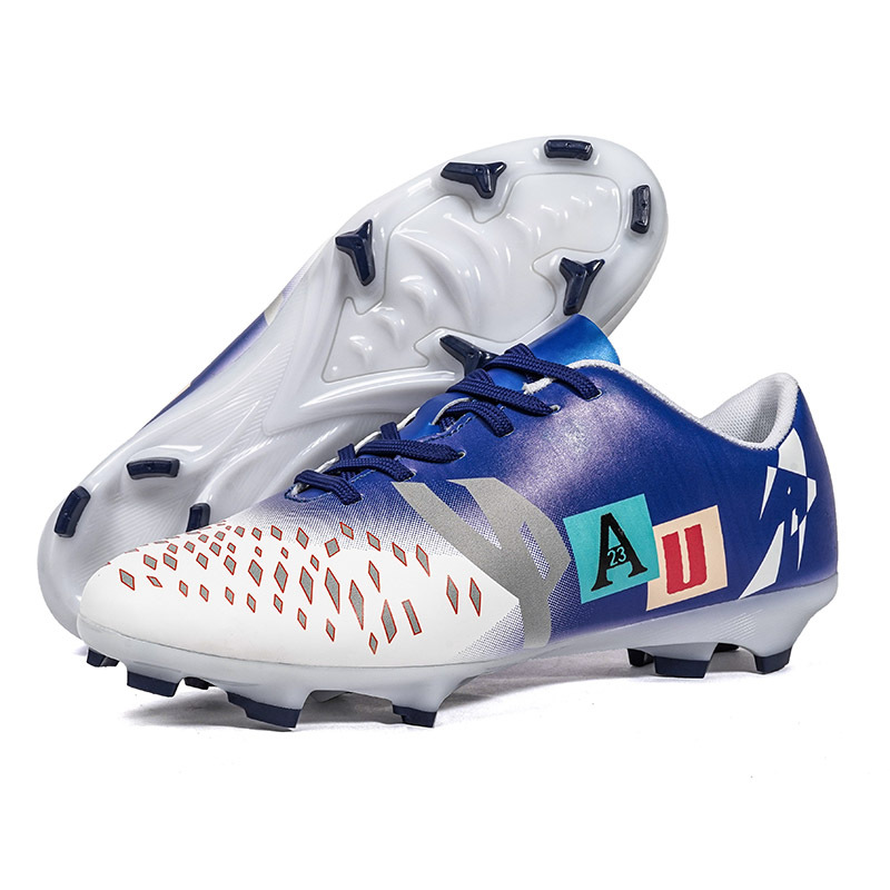 2025 zapatos de fútbol transfronterizos para niños y niñas zapatos de entrenamiento de clavos profesionales zapatos de entrenamiento de clavos rotos fábrica al por mayor un cabello