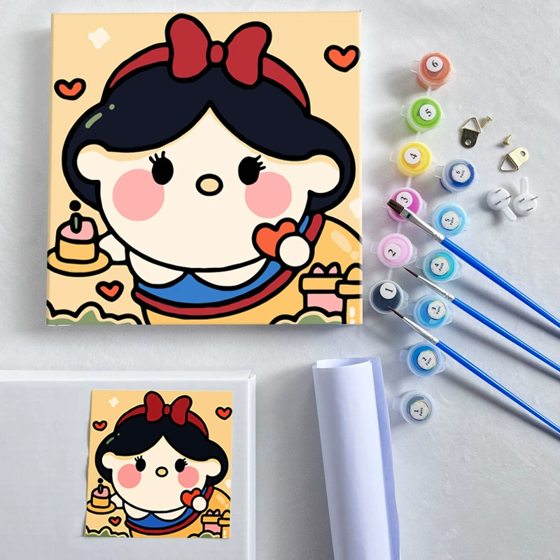 Цифровая масляная живопись 20*20 Детский мультфильм DIY handmade-painted декоративная картина последующего поколения дистрибьютор 제조업체 específicos