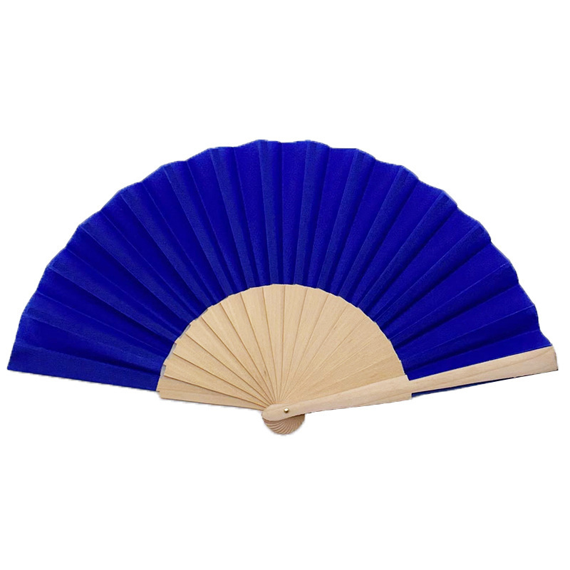 Verano fresco ventilador de madera portátil estilo moderno graffiti medioambiental hueso de loto para impresión de ventilador publicitario