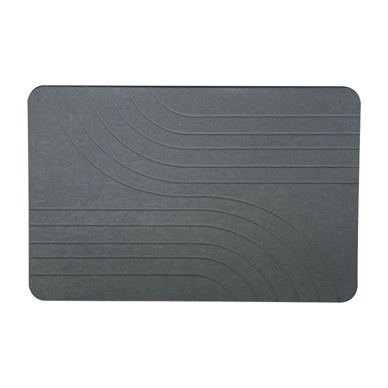 Alfombrilla de piso transfronteriza para baño Alfombrilla de grabado absorbente para el hogar Alfombrilla de diatomeas de barro duro de secado rápido Alfombrilla de baño de tierra de diatomeas image 7