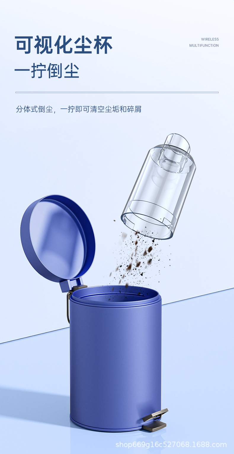 Multifunctional Portable Handheld Wireless Dust Blower with High Suction Power for Car and Home Use, Integrated Suction and Blowing Car Vacuum Cleaner