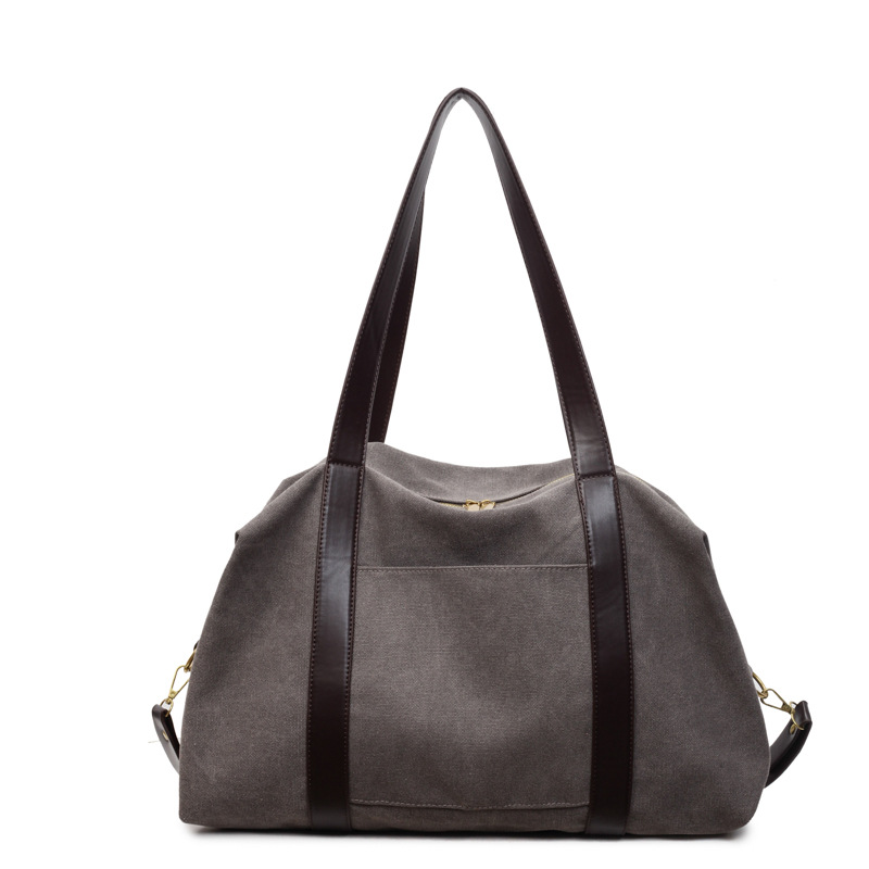 Bolsa de lona de gran capacidad para mujeres 2025, nueva mochila de textura de alta calidad, bolso de viaje de clase para estudiantes.