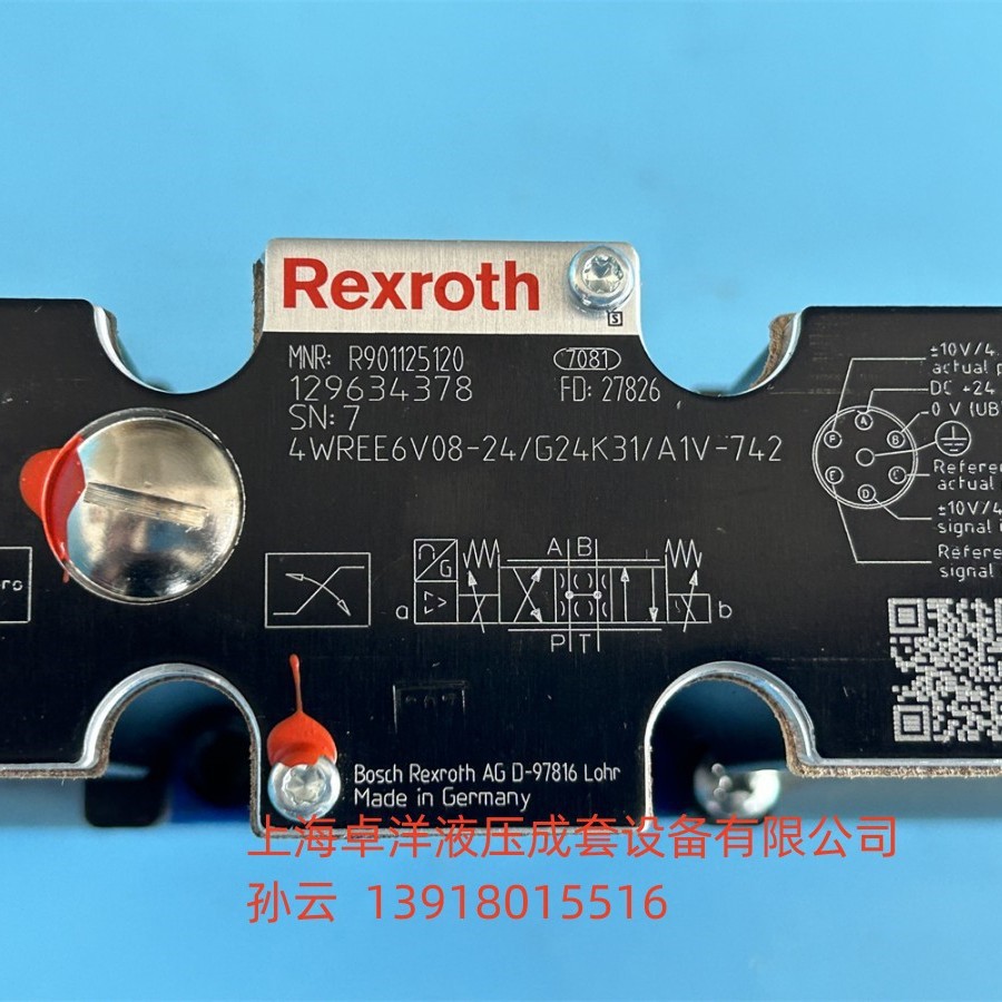 现货销售REXROTH产品 R901161258  4WREE6E32-2X/G24K31/A1V-204