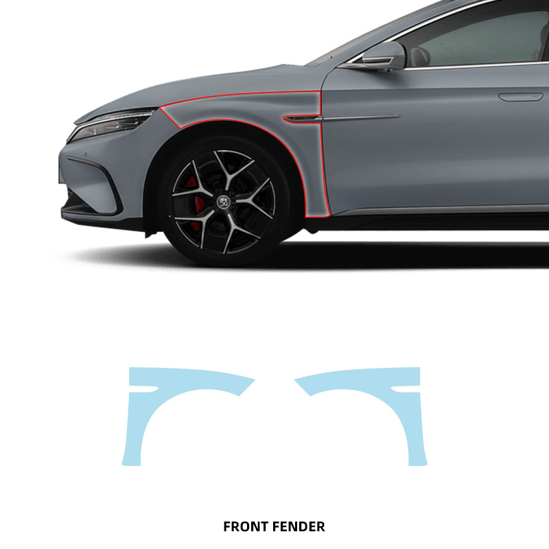 Un par de películas TPU para la hoja frontal