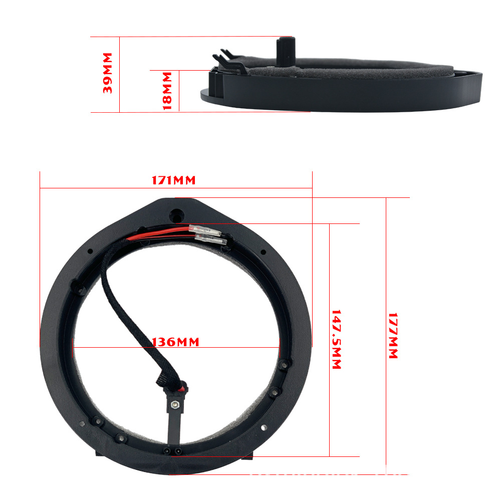 Special car with wire harness SA65-A Honda horn washer 6.5 inch non-destructive installation solid horn washer