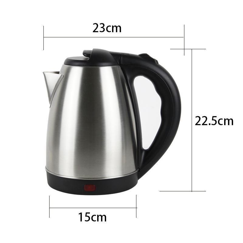 Honeyson Comercio exterior Hervidor eléctrico Hotel ABS mango 1500W 304 Acero inoxidable 1.8L gran capacidad image 4