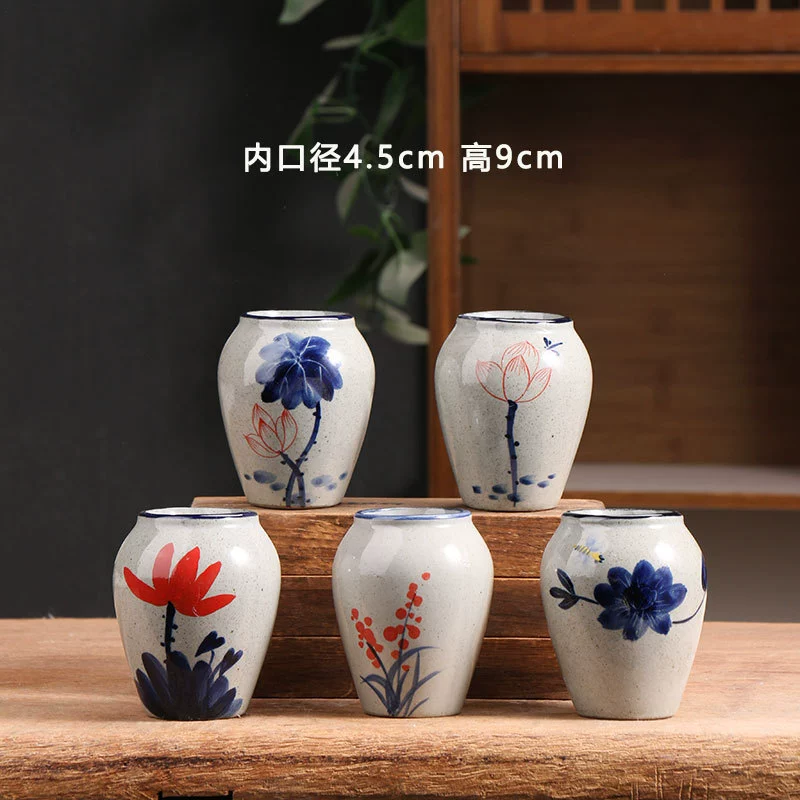 Creative Ceramic Flower Pot, Handmade Factory Direct, Assorted Decorative Designs, Small 7–10 cm