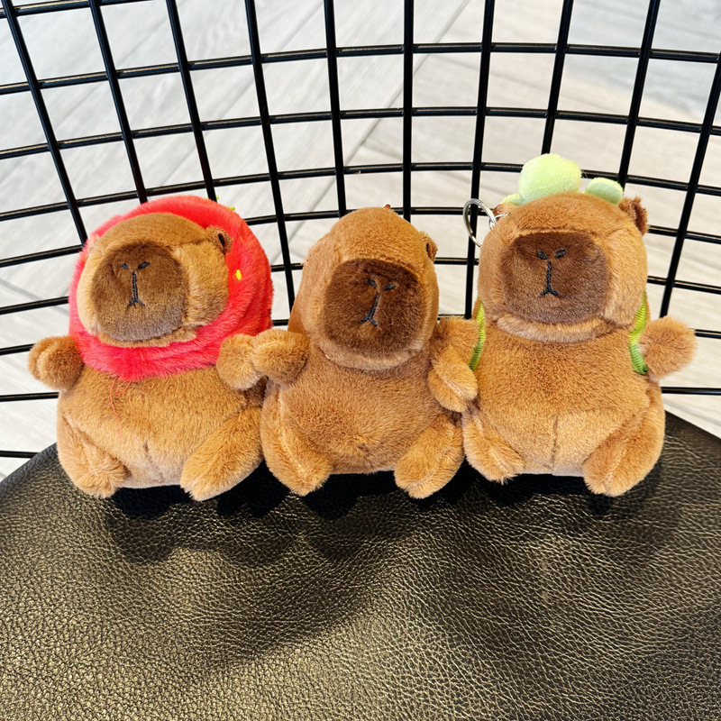 Kapibala Plush Toy Capybara Doll Keychain Doll Machine Doll Wholesale Boutique Plush Pendant Kapibala Plush Toy Capybara Doll Keychain Doll Machine Doll Wholesale Boutique Plush Pendant