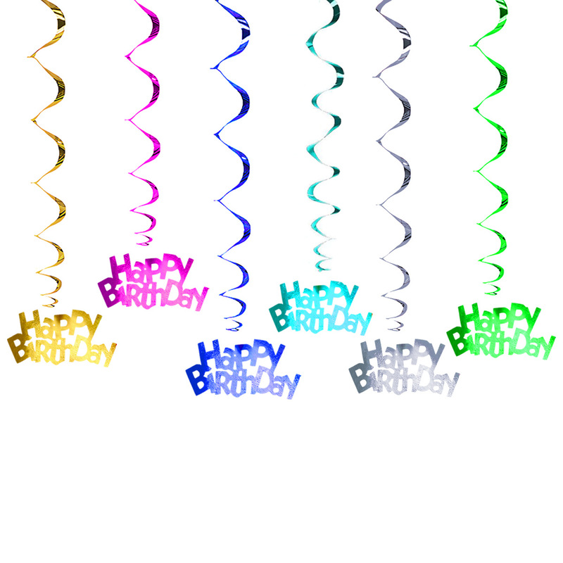 New Birthday Wedding Decoration Party Christmas Decoration Pvc Spiral Hanging Wall Hanging Decoration Garland New Birthday Wedding Decoration Party Christmas Decoration Pvc Spiral Hanging Wall Hanging Decoration Garland