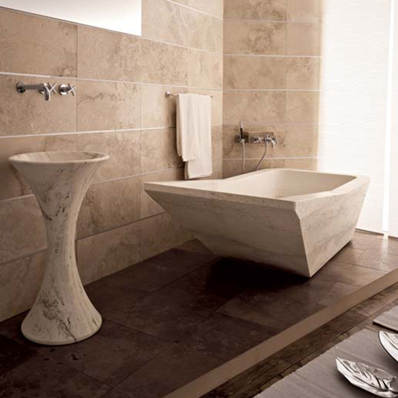 Factory Direct Sales Natural Marble Accessible Luxury Simple Style Washbasin Countertop Plate Hotel House Bathroom Outdoor Standing Plate