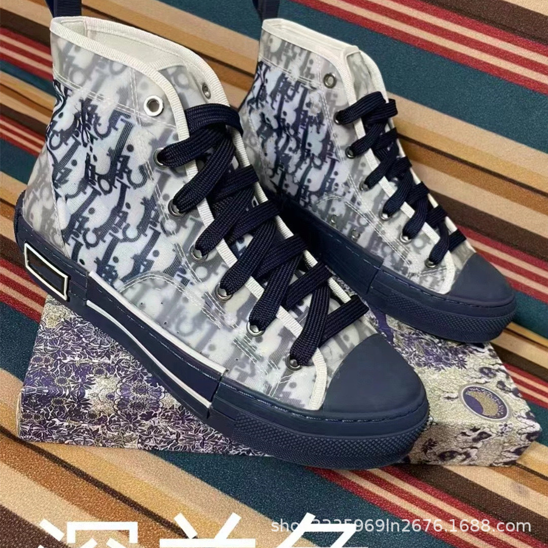 Estación europea D casa zapatos de alta calidad para hombre 2024 zapatos de lona transpirables zapatos blancos zapatos deportivos con letras estampadas planas para mujer