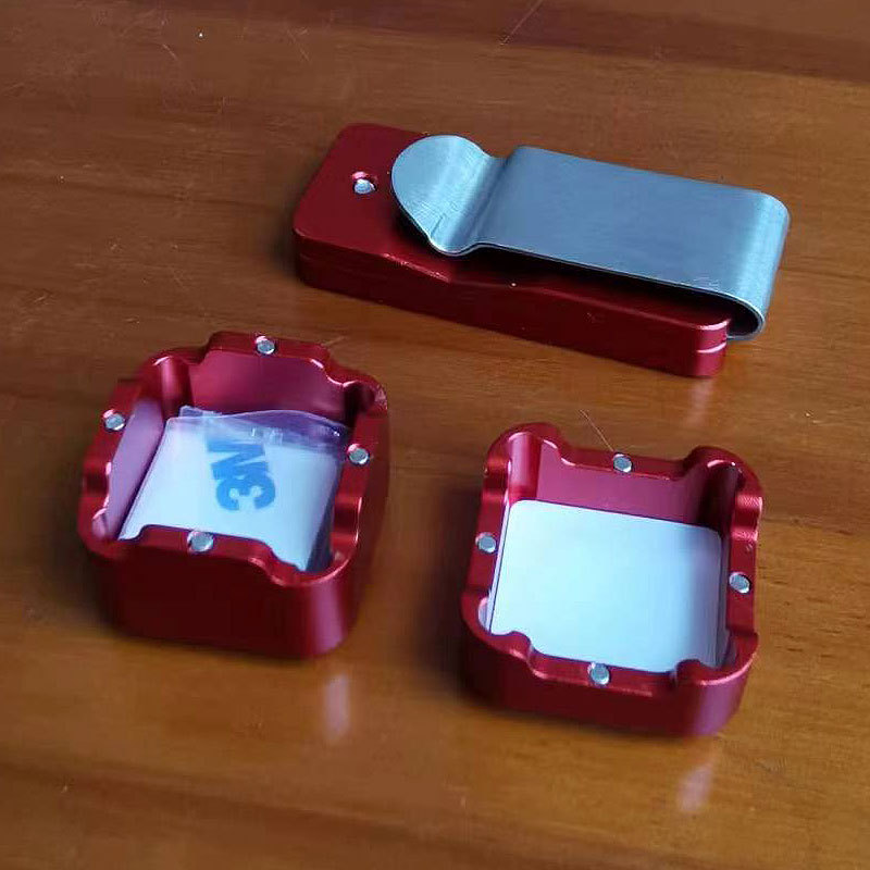 Cinturón cuadrado de aluminio hebilla tipo chocolate tapa metal chocolate clip traje billar varilla cuero cabeza accesorios suministros de billar