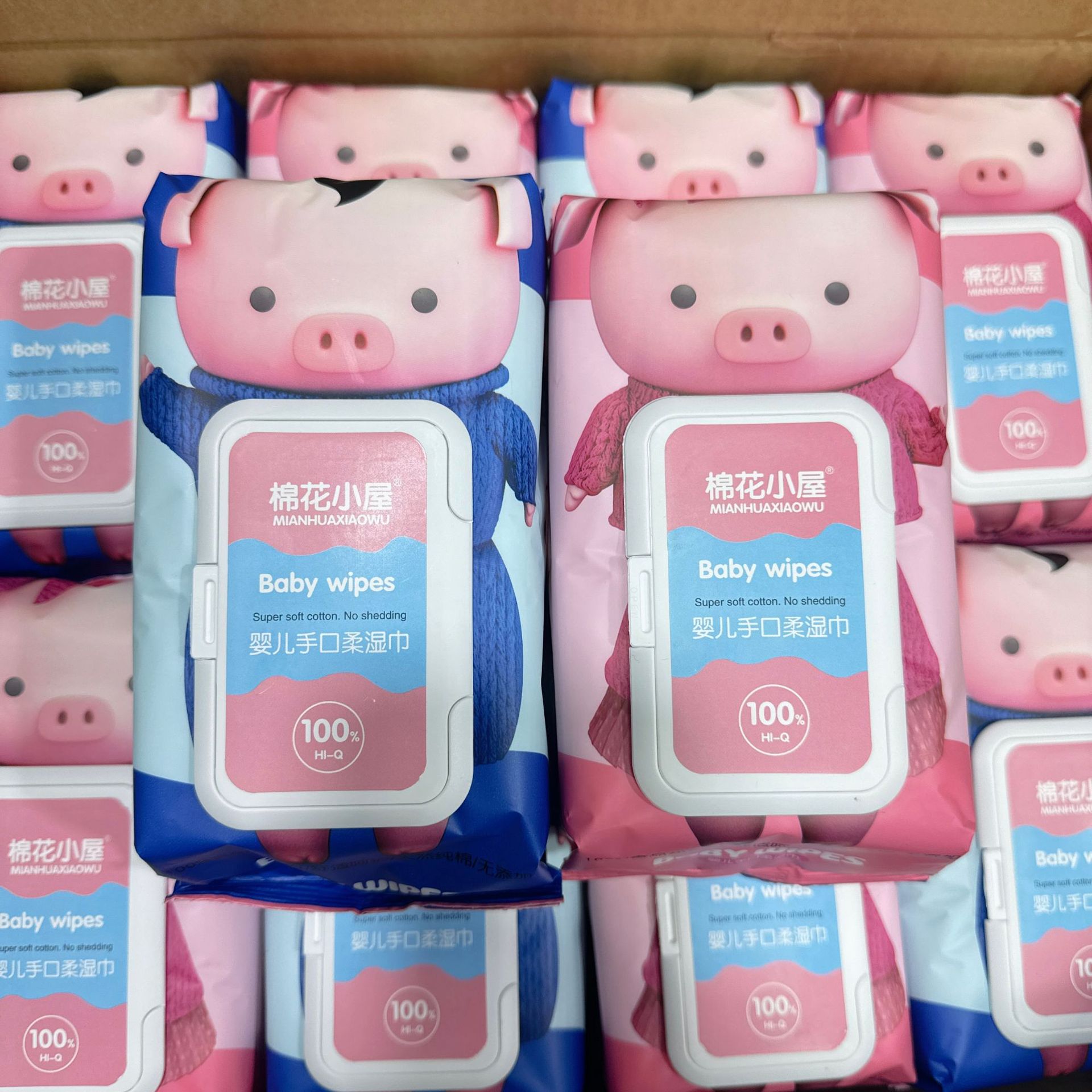 Cotton Cottage Baby Baby's Soft Wet Wipes 80 Pumping Thickened Withdrawable Household with Lid