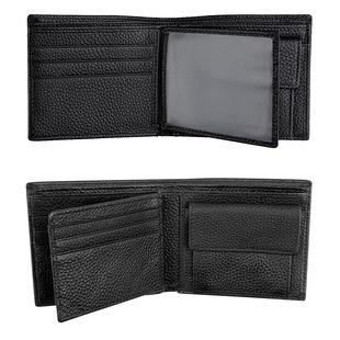 Foreign Trade Men's Wallet Genuine Leather Anti-Theft Rfid Wallet Multi-Functional Portable Coin Bag Multi-Card Slot Coin Purse
