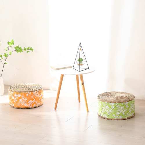 Thickened Straw Futon Cushion, Tatami Floor Seat Stool, Woven Floor Mat, Living Room Rug, Home Use