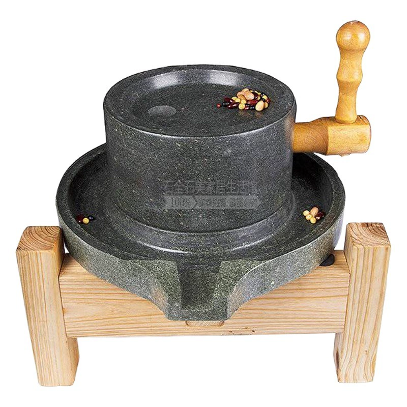 Натуральный медный хрусталь 20*30 старый шлифовальный диск ручной работы машина для рисовой муки ручная Молочная машина Маленькая каменная мельница бытовой бутик деревянная рама