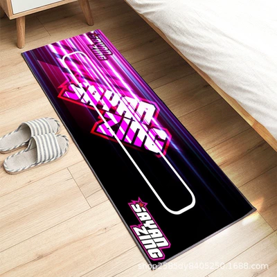 Avtomobil döşəmə paspasları — Bedroom Bedside Blanket Decorative Advertising - mt19-40120cm-crystal-velvet-dot-plastic-bottom