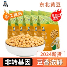 黑龙江东北新黄豆小农家自种大豆生豆芽打豆浆豆子食用包装常温