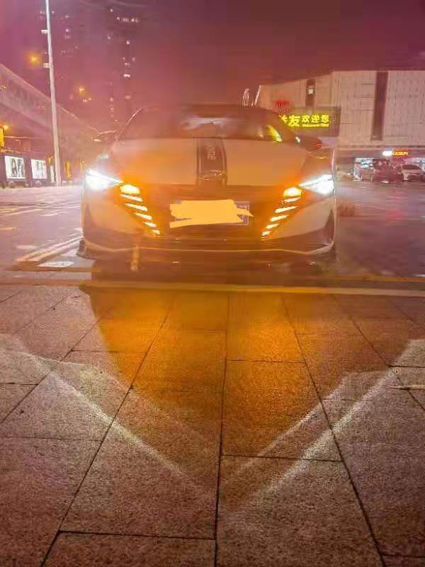 For Hyundai Elantra 21 Modified Hood Light LED DRL Turn Signal Grille Light