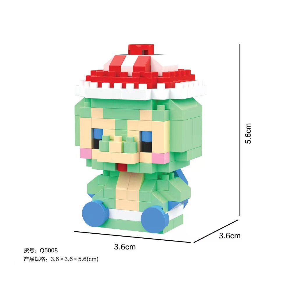 Cross-Border Micro Particle Building Blocks Children's Cartoon Character Educational Assembly Blocks Blind Box Stress Relief Toy Figure Wholesale