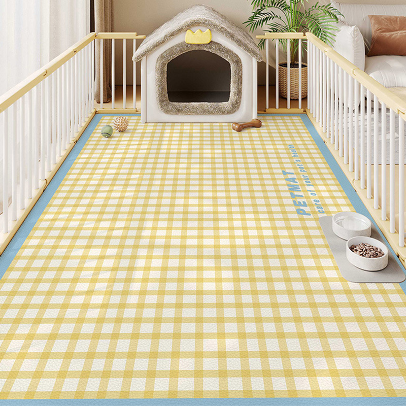 Pet One-Touch Clean Mat, No-Wash Easy Care Dog Dining Mat, Waterproof, Non-Slip, Cooling Cat Sleeping Mat, Fence Mat