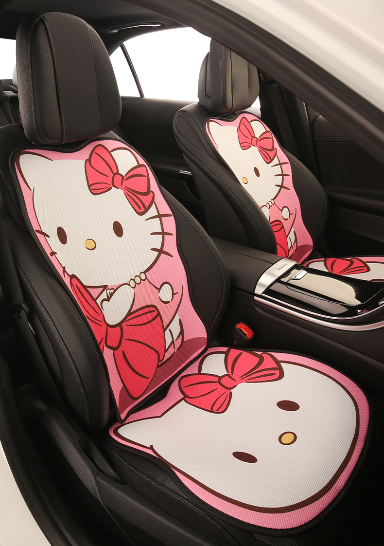 Love Kt Car Seat Cushion for All Seasons, Goddess Popular, High-End Seat Cover, Summer Cooling Pad, Ice Silk