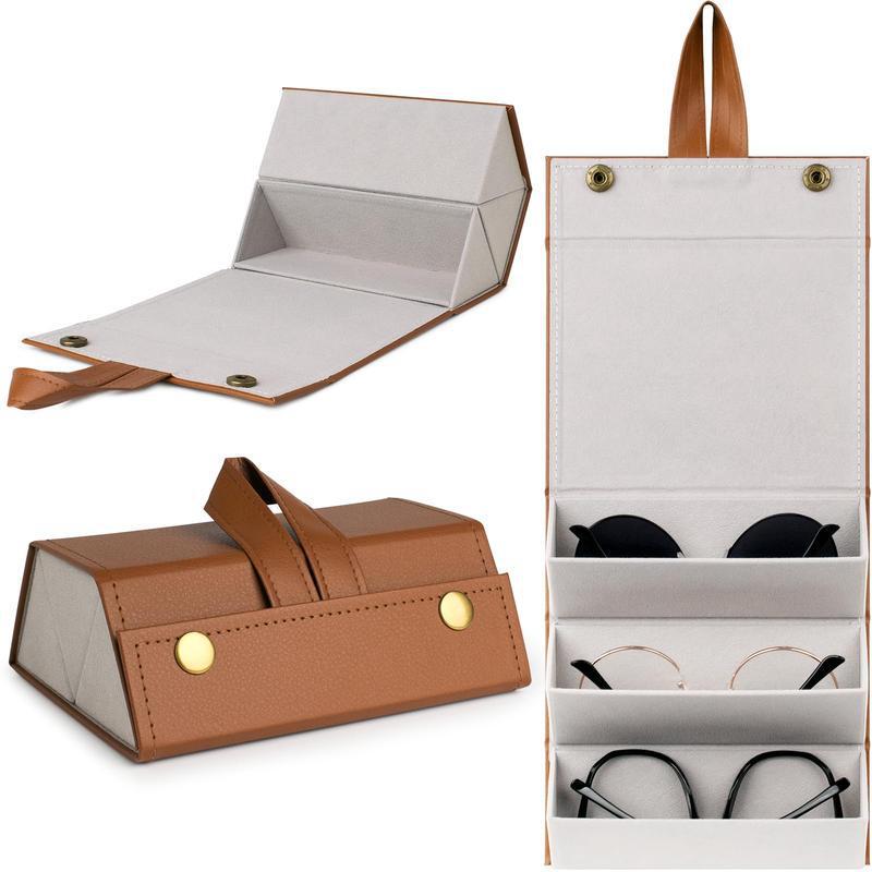 2025 New Cross-Border Sunglasses Travel Case, Foldableable Glasses Case, Portable, Various Styles