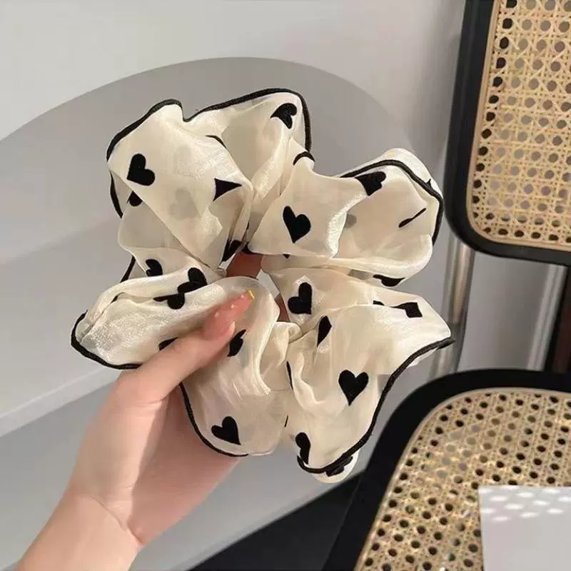 Корея волосы прожиг large intestine hair ribbon полосы галстук голова верёвка сеть красный девочка полный жир кишечника шарик волосы кольцо оптом