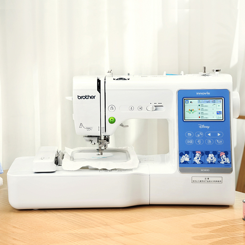 日本brother兄弟牌家用电脑绣花缝纫一体机M380D迪士尼限定绣字机
